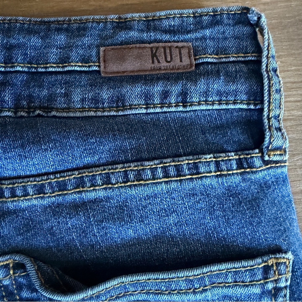 KUT from the Kloth High Rise Toothpick Skinny Jeans Zip Women‎ 2 Style SP379MA1 - Picture 9 of 14